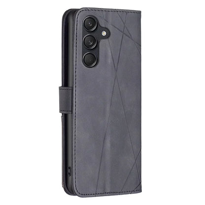 BINFEN COLOR BF05 For Samsung Galaxy M55 5G / C55 5G / F55 5G Wallet Case Geometric Leather Phone Cover