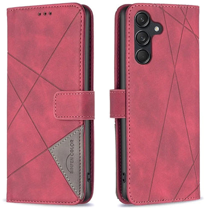 BINFEN COLOR BF05 For Samsung Galaxy M55 5G / C55 5G / F55 5G Wallet Case Geometric Leather Phone Cover