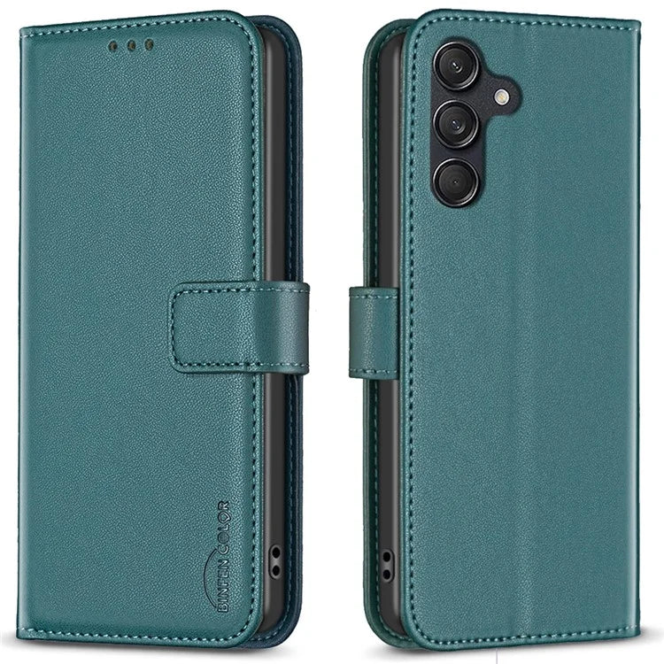 BINFEN COLOR BF17 For Samsung Galaxy M55 5G / C55 5G / F55 5G Wallet Case Shockproof Leather Phone Cover