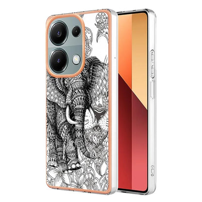 YB IMD Series-19 Style-D For Xiaomi Redmi Note 13 Pro 4G / Poco M6 Pro 4G Case Pattern Printed TPU Phone Cover