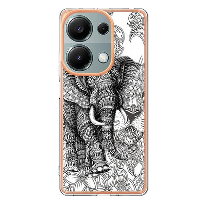 YB IMD Series-19 Style-D For Xiaomi Redmi Note 13 Pro 4G / Poco M6 Pro 4G Case Pattern Printed TPU Phone Cover