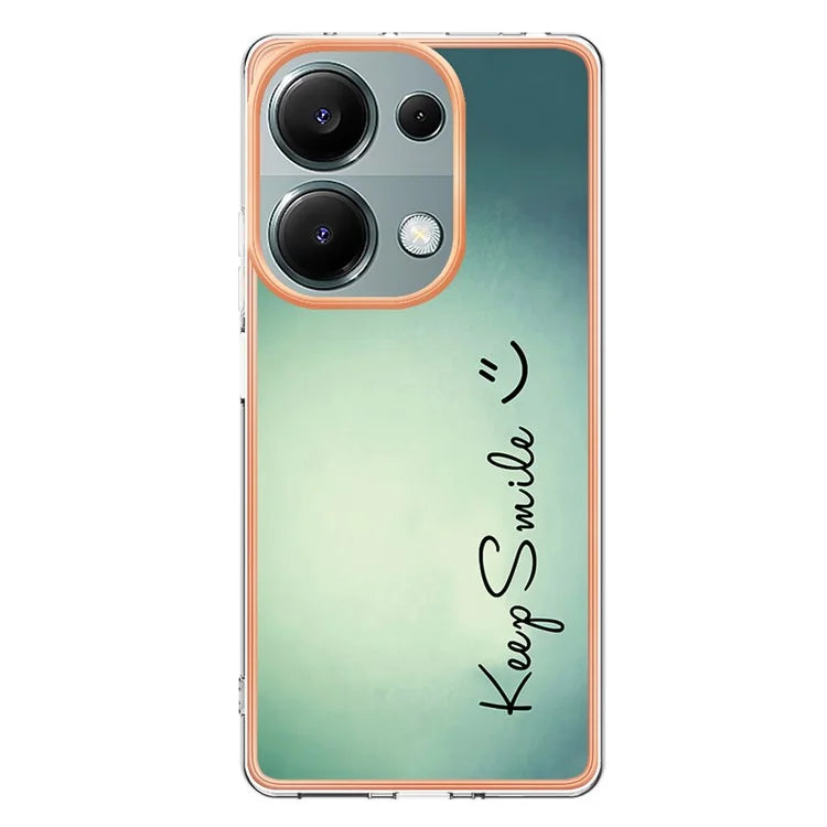 YB IMD Series-19 Style-D For Xiaomi Redmi Note 13 Pro 4G / Poco M6 Pro 4G Case Pattern Printed TPU Phone Cover