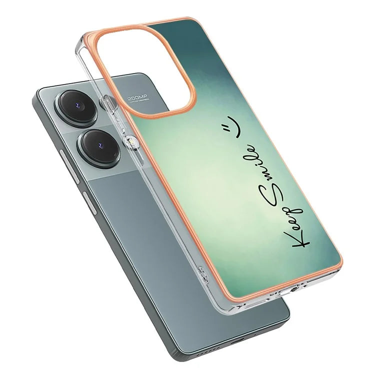 YB IMD Series-19 Style-D For Xiaomi Redmi Note 13 Pro 4G / Poco M6 Pro 4G Case Pattern Printed TPU Phone Cover