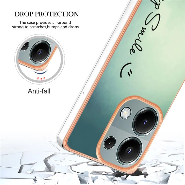 YB IMD Series-19 Style-D For Xiaomi Redmi Note 13 Pro 4G / Poco M6 Pro 4G Case Pattern Printed TPU Phone Cover