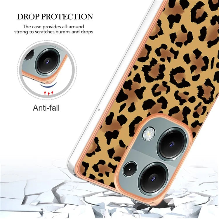 YB IMD Series-19 Style-D For Xiaomi Redmi Note 13 Pro 4G / Poco M6 Pro 4G Case Pattern Printed TPU Phone Cover