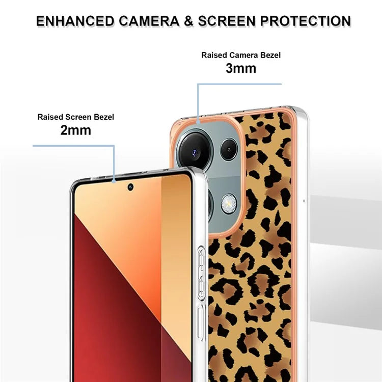 YB IMD Series-19 Style-D For Xiaomi Redmi Note 13 Pro 4G / Poco M6 Pro 4G Case Pattern Printed TPU Phone Cover