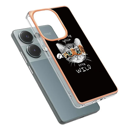 YB IMD Series-19 Style-D For Xiaomi Redmi Note 13 Pro 4G / Poco M6 Pro 4G Case Pattern Printed TPU Phone Cover