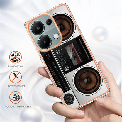YB IMD Series-19 Style-D For Xiaomi Redmi Note 13 Pro 4G / Poco M6 Pro 4G Case Pattern Printed TPU Phone Cover