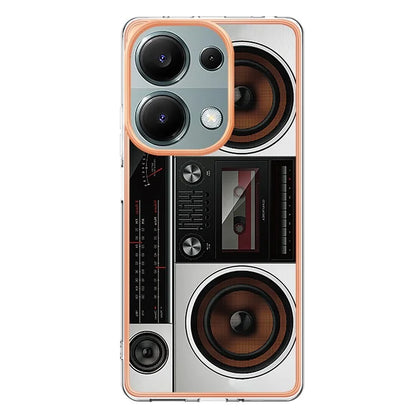 YB IMD Series-19 Style-D For Xiaomi Redmi Note 13 Pro 4G / Poco M6 Pro 4G Case Pattern Printed TPU Phone Cover