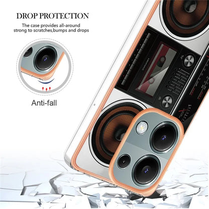 YB IMD Series-19 Style-D For Xiaomi Redmi Note 13 Pro 4G / Poco M6 Pro 4G Case Pattern Printed TPU Phone Cover