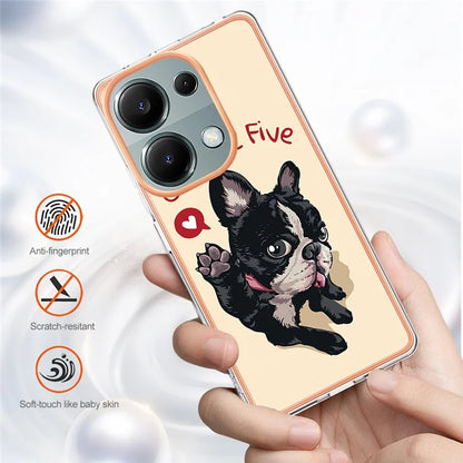YB IMD Series-19 Style-D For Xiaomi Redmi Note 13 Pro 4G / Poco M6 Pro 4G Case Pattern Printed TPU Phone Cover