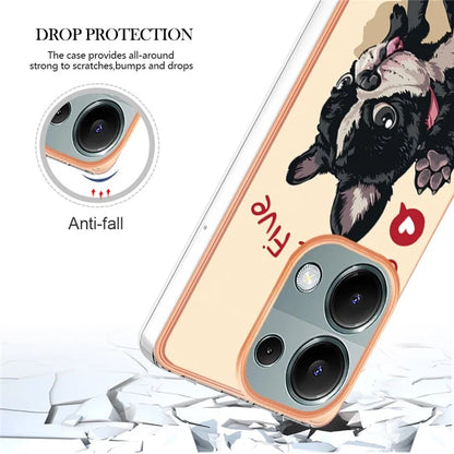 YB IMD Series-19 Style-D For Xiaomi Redmi Note 13 Pro 4G / Poco M6 Pro 4G Case Pattern Printed TPU Phone Cover