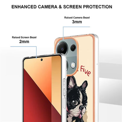 YB IMD Series-19 Style-D For Xiaomi Redmi Note 13 Pro 4G / Poco M6 Pro 4G Case Pattern Printed TPU Phone Cover