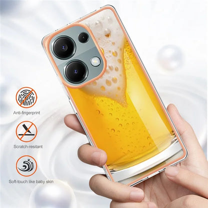 YB IMD Series-19 Style-D For Xiaomi Redmi Note 13 Pro 4G / Poco M6 Pro 4G Case Pattern Printed TPU Phone Cover