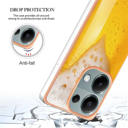 YB IMD Series-19 Style-D For Xiaomi Redmi Note 13 Pro 4G / Poco M6 Pro 4G Case Pattern Printed TPU Phone Cover