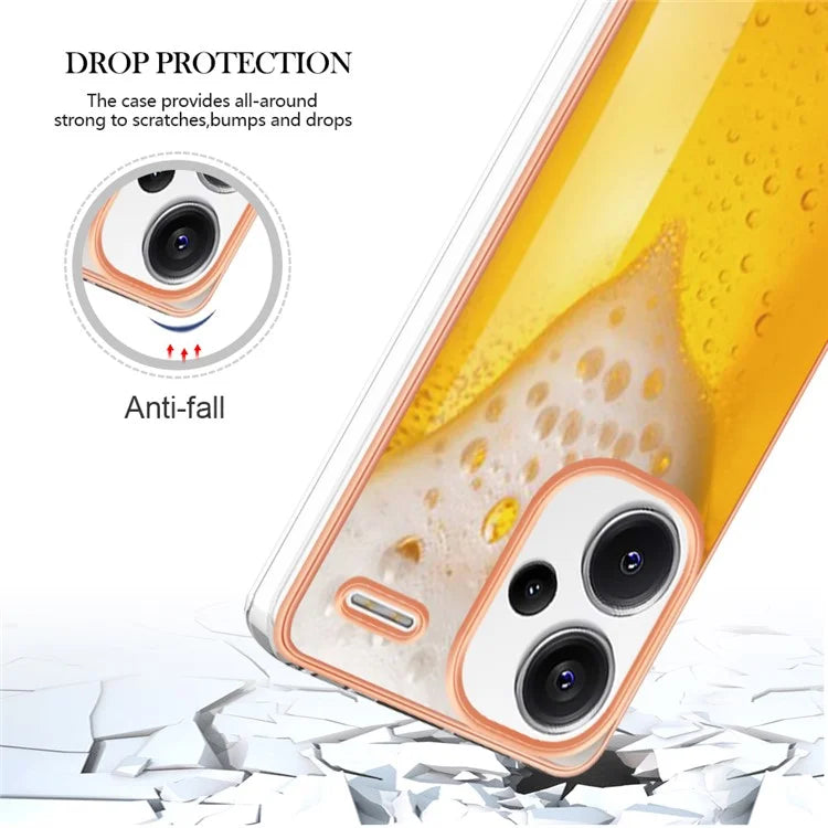 YB IMD Series-19 Style-D For Xiaomi Redmi Note 13 Pro+ 5G Case Soft TPU Electroplating Phone Cover