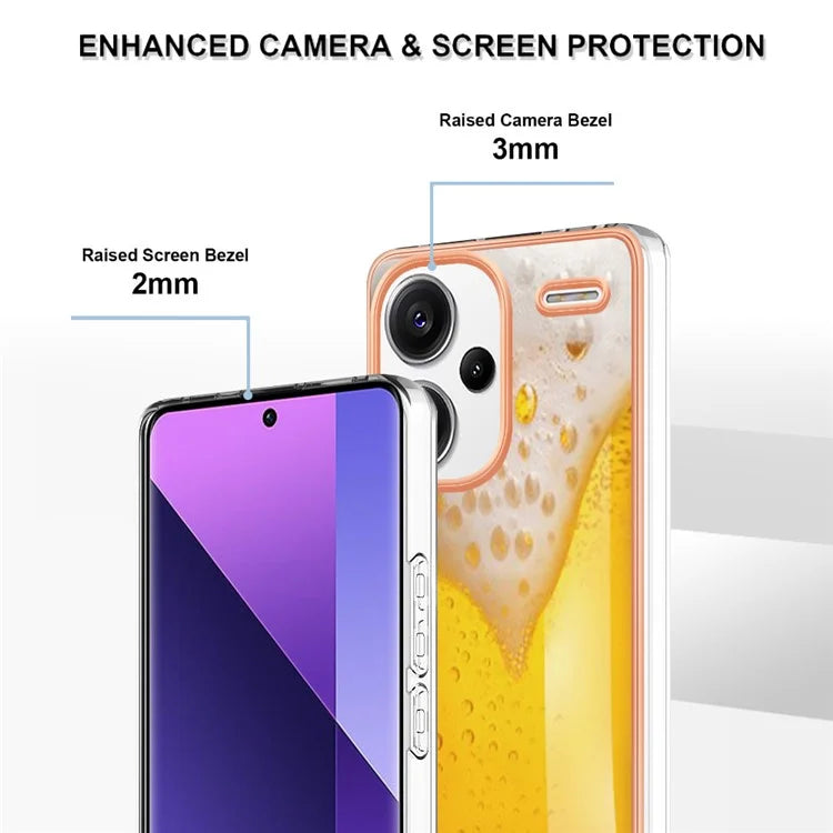 YB IMD Series-19 Style-D For Xiaomi Redmi Note 13 Pro+ 5G Case Soft TPU Electroplating Phone Cover
