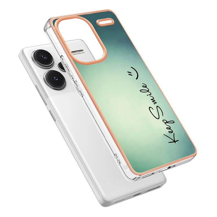 YB IMD Series-19 Style-D For Xiaomi Redmi Note 13 Pro+ 5G Case Soft TPU Electroplating Phone Cover