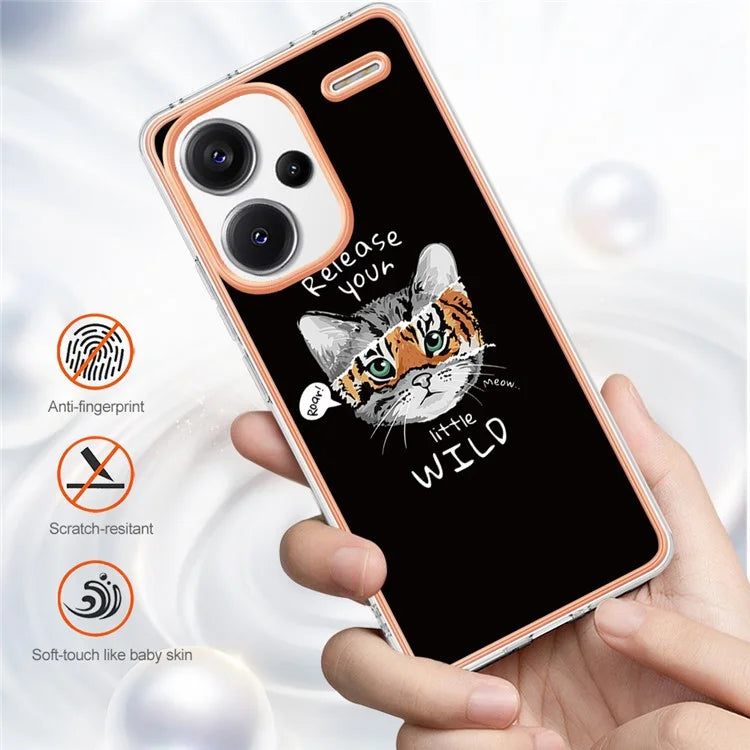 YB IMD Series-19 Style-D For Xiaomi Redmi Note 13 Pro+ 5G Case Soft TPU Electroplating Phone Cover