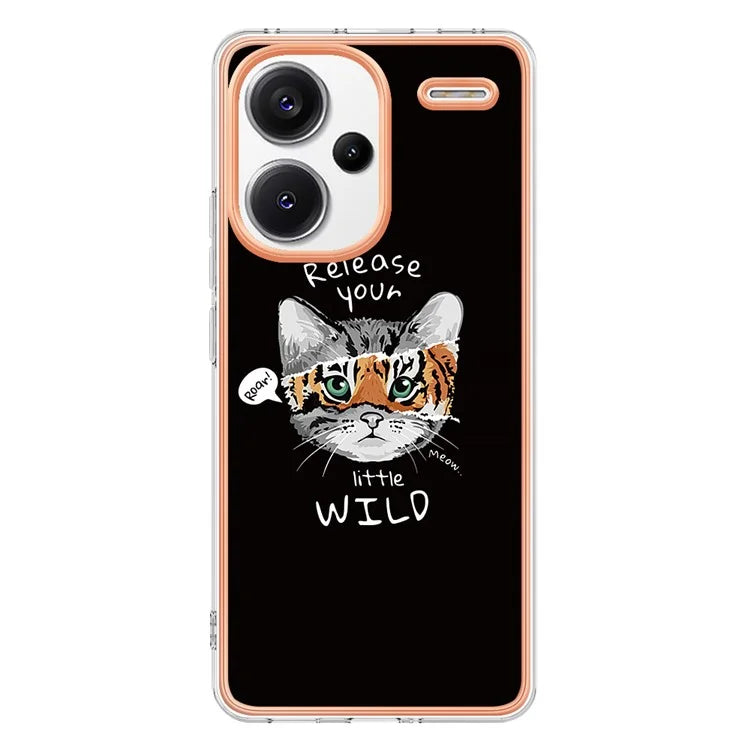 YB IMD Series-19 Style-D For Xiaomi Redmi Note 13 Pro+ 5G Case Soft TPU Electroplating Phone Cover