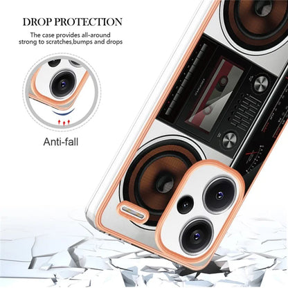 YB IMD Series-19 Style-D For Xiaomi Redmi Note 13 Pro+ 5G Case Soft TPU Electroplating Phone Cover