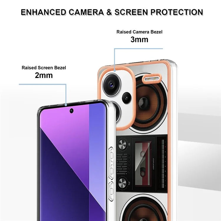 YB IMD Series-19 Style-D For Xiaomi Redmi Note 13 Pro+ 5G Case Soft TPU Electroplating Phone Cover