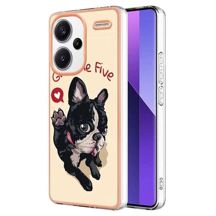 YB IMD Series-19 Style-D For Xiaomi Redmi Note 13 Pro+ 5G Case Soft TPU Electroplating Phone Cover