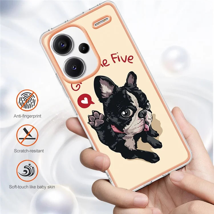 YB IMD Series-19 Style-D For Xiaomi Redmi Note 13 Pro+ 5G Case Soft TPU Electroplating Phone Cover