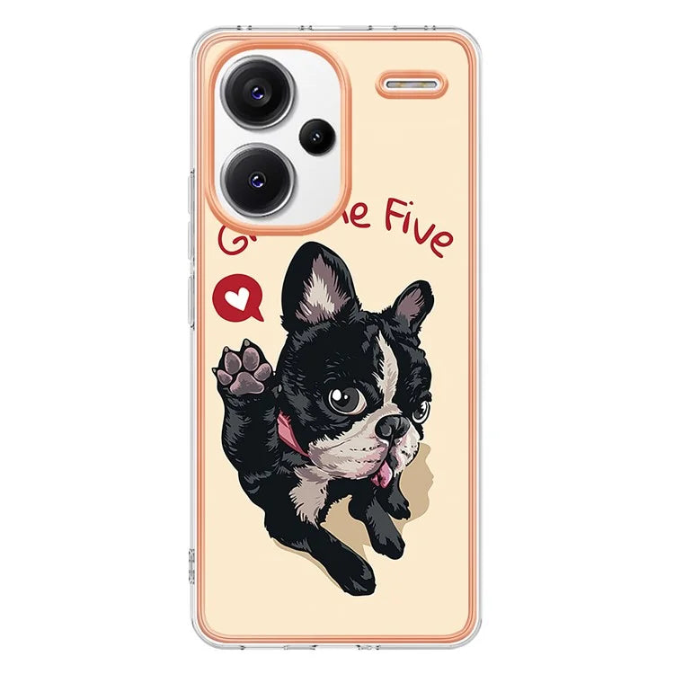 YB IMD Series-19 Style-D For Xiaomi Redmi Note 13 Pro+ 5G Case Soft TPU Electroplating Phone Cover
