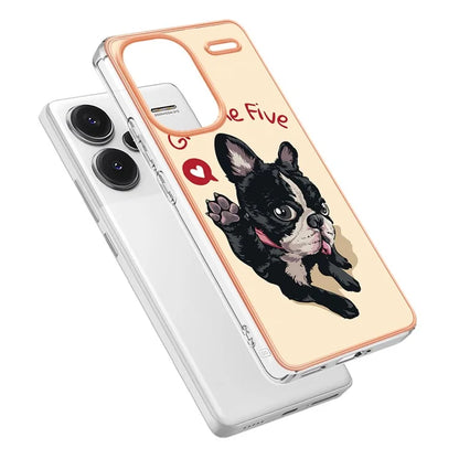 YB IMD Series-19 Style-D For Xiaomi Redmi Note 13 Pro+ 5G Case Soft TPU Electroplating Phone Cover