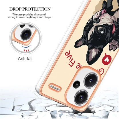 YB IMD Series-19 Style-D For Xiaomi Redmi Note 13 Pro+ 5G Case Soft TPU Electroplating Phone Cover