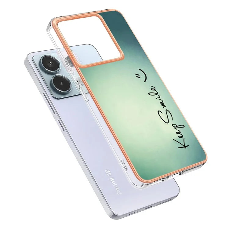 YB IMD Series-19 Style-D For Xiaomi Redmi Note 13 Pro 5G / Poco X6 5G Case Electroplating Phone TPU Cover