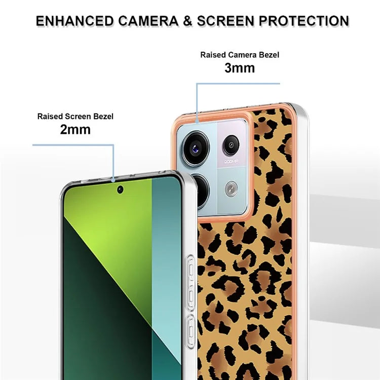 YB IMD Series-19 Style-D For Xiaomi Redmi Note 13 Pro 5G / Poco X6 5G Case Electroplating Phone TPU Cover