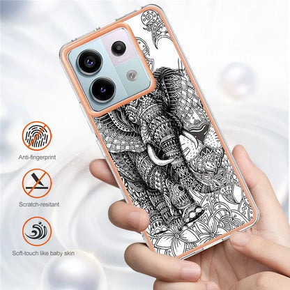 YB IMD Series-19 Style-D For Xiaomi Redmi Note 13 Pro 5G / Poco X6 5G Case Electroplating Phone TPU Cover
