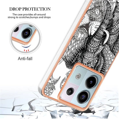 YB IMD Series-19 Style-D For Xiaomi Redmi Note 13 Pro 5G / Poco X6 5G Case Electroplating Phone TPU Cover