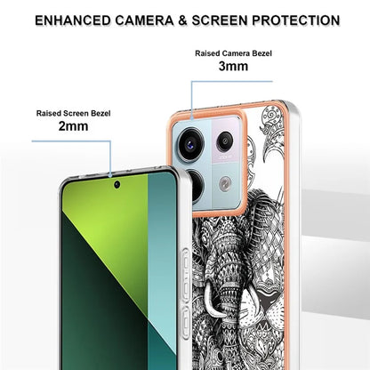 YB IMD Series-19 Style-D For Xiaomi Redmi Note 13 Pro 5G / Poco X6 5G Case Electroplating Phone TPU Cover