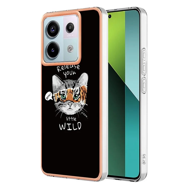 YB IMD Series-19 Style-D For Xiaomi Redmi Note 13 Pro 5G / Poco X6 5G Case Electroplating Phone TPU Cover