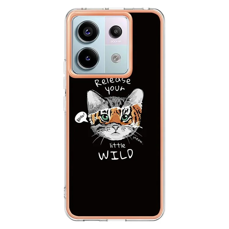 YB IMD Series-19 Style-D For Xiaomi Redmi Note 13 Pro 5G / Poco X6 5G Case Electroplating Phone TPU Cover