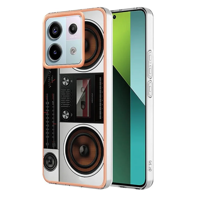 YB IMD Series-19 Style-D For Xiaomi Redmi Note 13 Pro 5G / Poco X6 5G Case Electroplating Phone TPU Cover