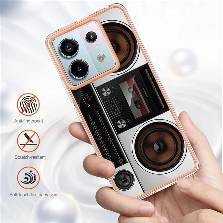 YB IMD Series-19 Style-D For Xiaomi Redmi Note 13 Pro 5G / Poco X6 5G Case Electroplating Phone TPU Cover