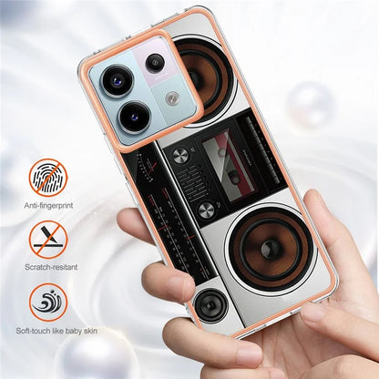 YB IMD Series-19 Style-D For Xiaomi Redmi Note 13 Pro 5G / Poco X6 5G Case Electroplating Phone TPU Cover