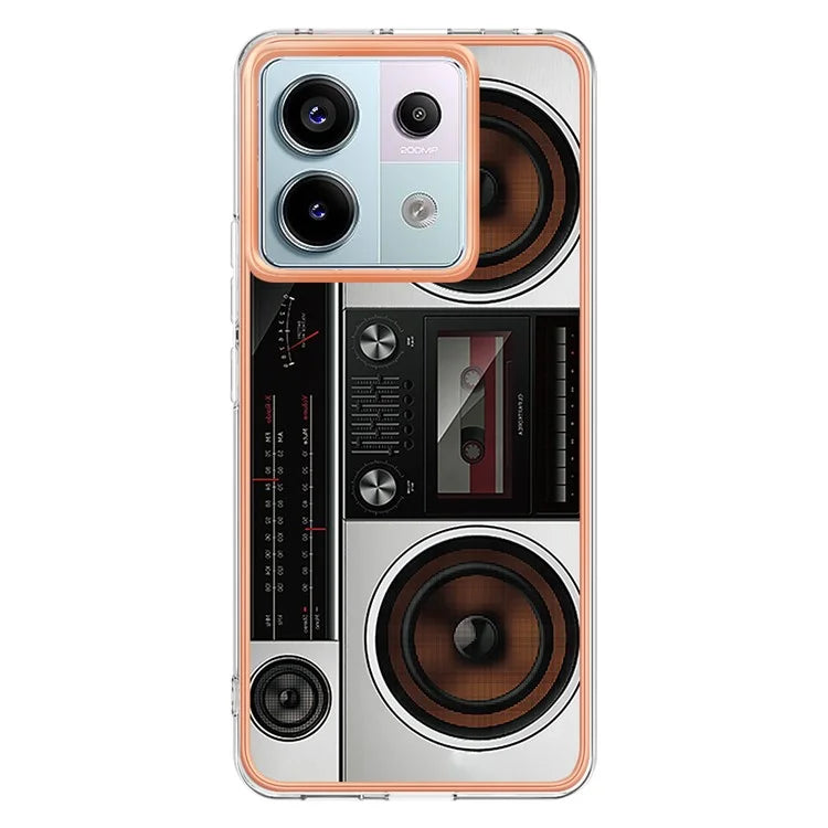 YB IMD Series-19 Style-D For Xiaomi Redmi Note 13 Pro 5G / Poco X6 5G Case Electroplating Phone TPU Cover