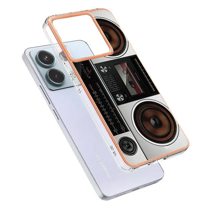 YB IMD Series-19 Style-D For Xiaomi Redmi Note 13 Pro 5G / Poco X6 5G Case Electroplating Phone TPU Cover
