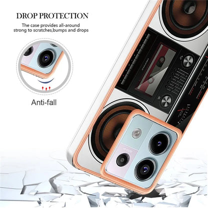 YB IMD Series-19 Style-D For Xiaomi Redmi Note 13 Pro 5G / Poco X6 5G Case Electroplating Phone TPU Cover