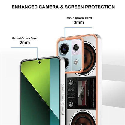 YB IMD Series-19 Style-D For Xiaomi Redmi Note 13 Pro 5G / Poco X6 5G Case Electroplating Phone TPU Cover