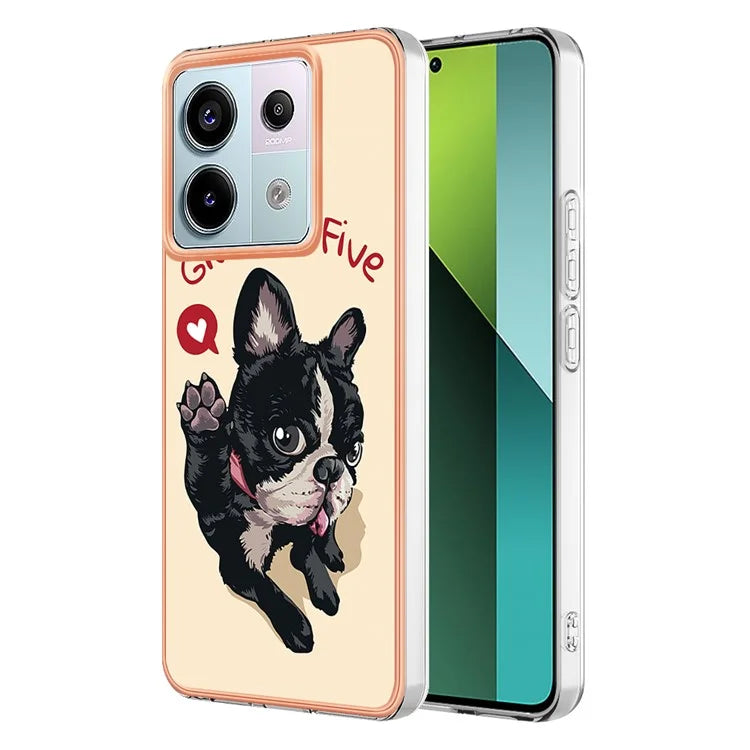 YB IMD Series-19 Style-D For Xiaomi Redmi Note 13 Pro 5G / Poco X6 5G Case Electroplating Phone TPU Cover