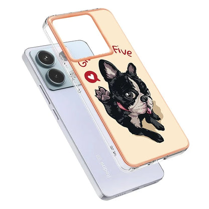 YB IMD Series-19 Style-D For Xiaomi Redmi Note 13 Pro 5G / Poco X6 5G Case Electroplating Phone TPU Cover