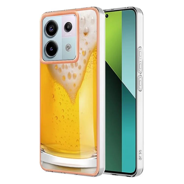 YB IMD Series-19 Style-D For Xiaomi Redmi Note 13 Pro 5G / Poco X6 5G Case Electroplating Phone TPU Cover