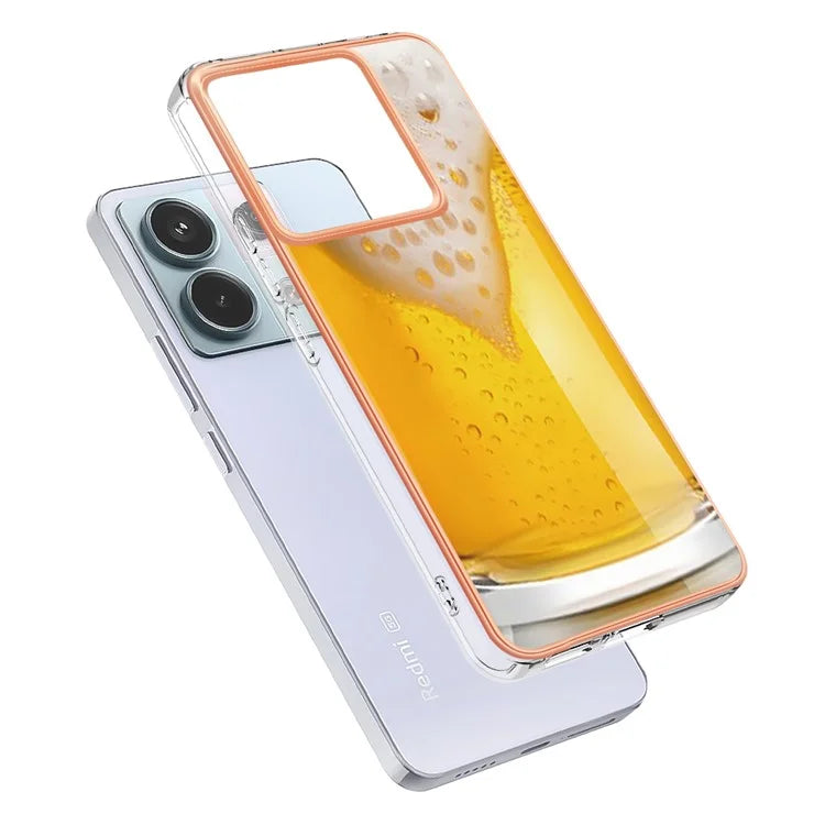 YB IMD Series-19 Style-D For Xiaomi Redmi Note 13 Pro 5G / Poco X6 5G Case Electroplating Phone TPU Cover