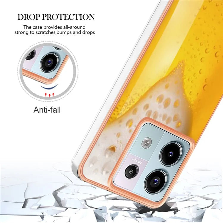 YB IMD Series-19 Style-D For Xiaomi Redmi Note 13 Pro 5G / Poco X6 5G Case Electroplating Phone TPU Cover